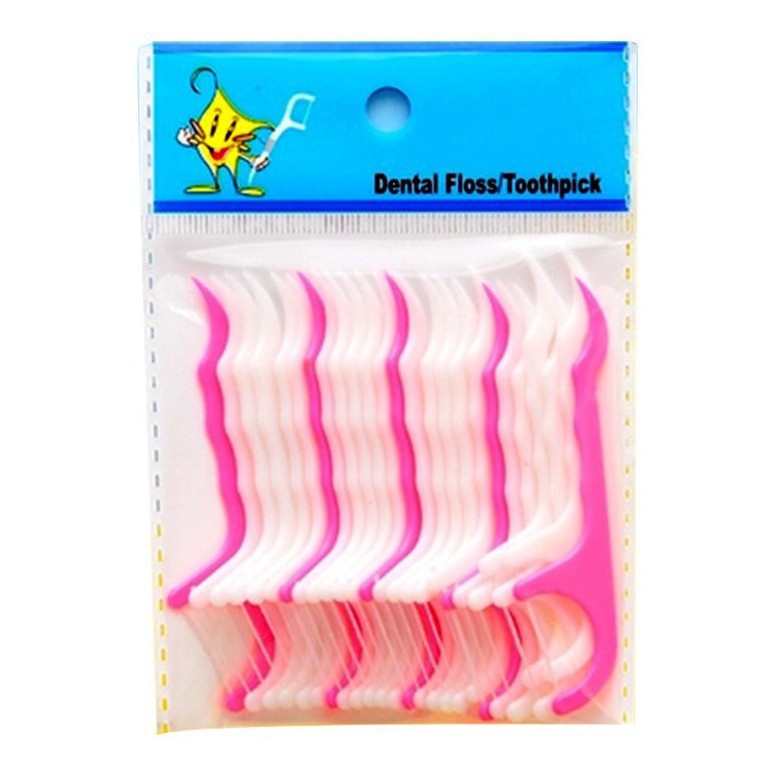 Set 25 Tăm Chỉ Nha Khoa Bằng Nhựa Sử Dụng Một Lần Bảo Vệ Môi Trường 1615 Đức Tài Store