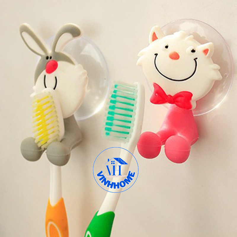 Dụng cụ kẹp bàn chải hít chân không hình hoạt hình dễ thương