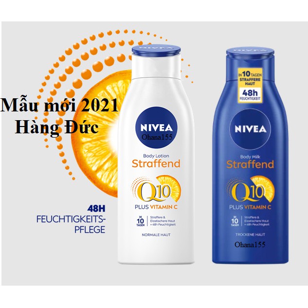 Dưỡng thể Nivea Q10 Vitamin C 400ML – Nội địa Đức