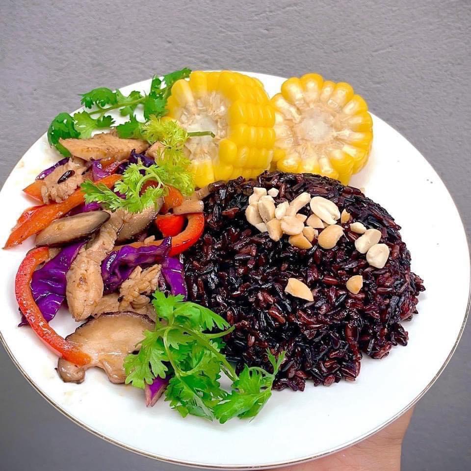 Gạo lứt đen dẻo điện biên organic ONFOD dành cho người giảm cân, thực dưỡng, ăn kiêng, tiểu đường, béo phì 500g 1kg