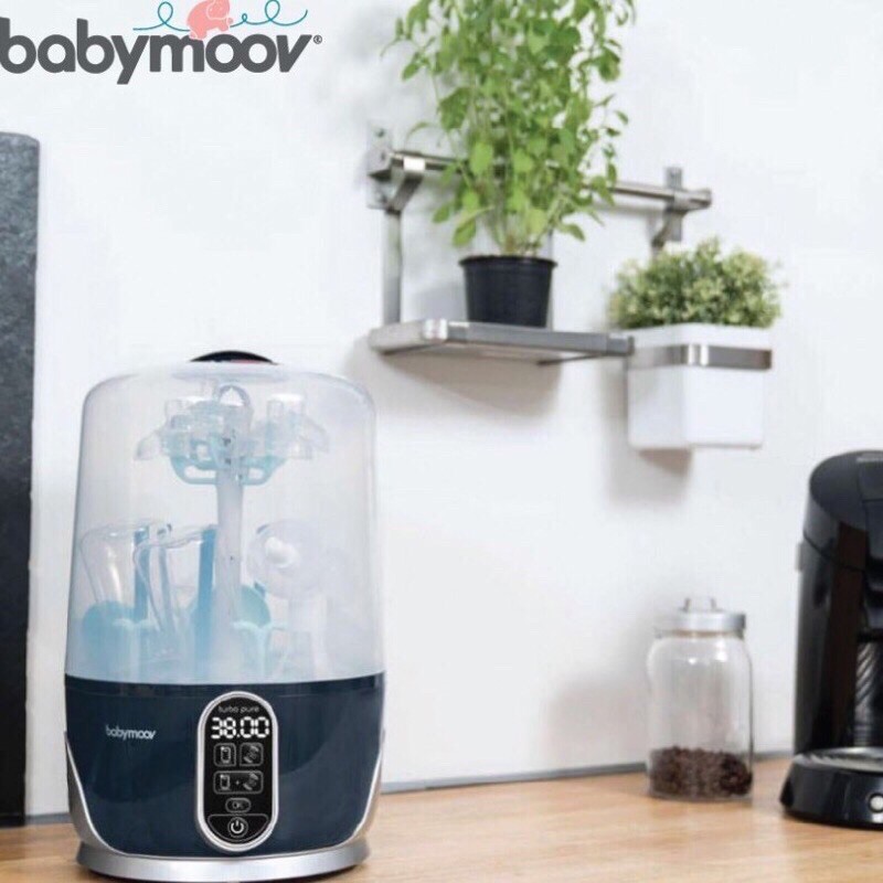 Máy Tiệt Trùng, Sấy Khô Bình Sữa Điện tử Babymoov MB15294 Chính Hãng Nhập Khẩu Pháp