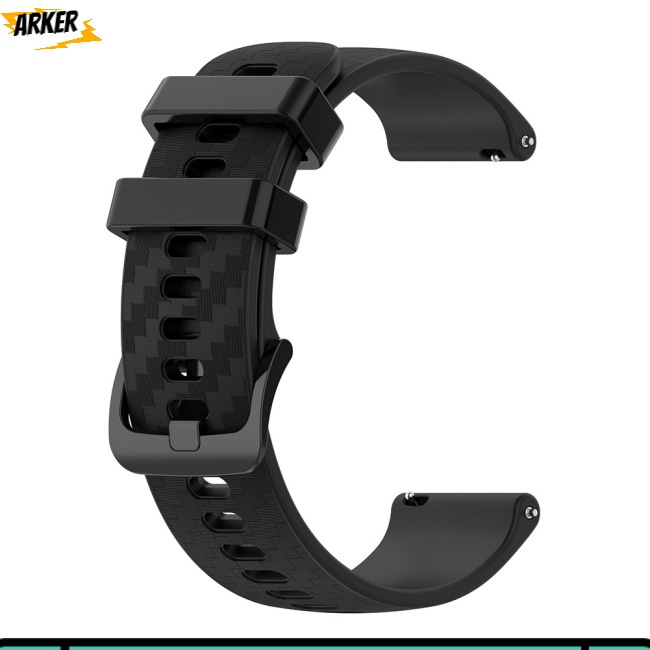 Dây Đeo Silicon 20mm Màu Trơn Họa Tiết Sợi Carbon Cho Đồng Hồ Thông Minh Omega