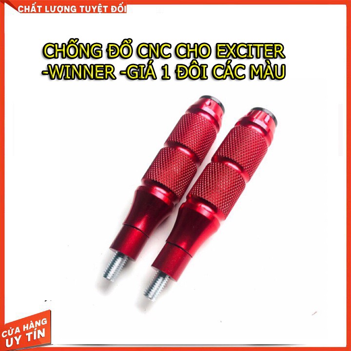 Chống đổ nhôm cnc lắp ex150 và winner