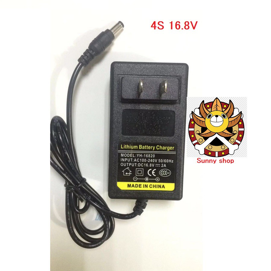 Sạc pin máy khoan tự ngắt khi sạc đầy 16.8v - 2A Dùng Cho Pin Lithium có đèn báo