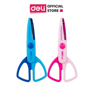 Kéo răng cưa cắt giấy thủ công Deli ED60000