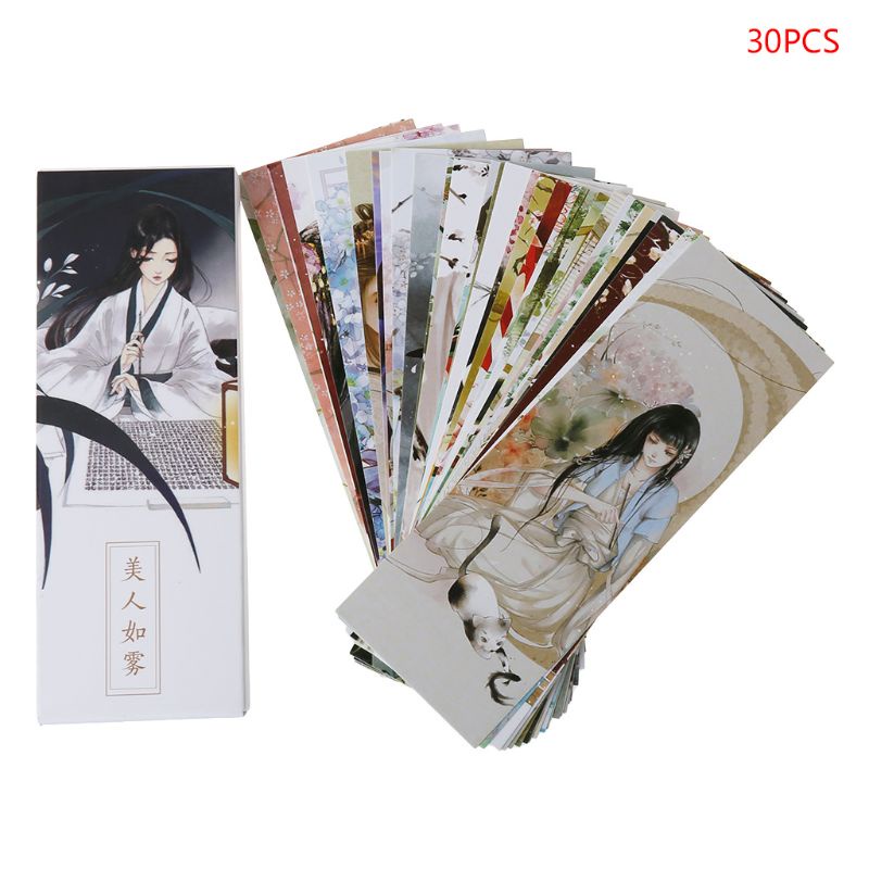 Set 30 thẻ đánh dấu trang sách tiện dụng cho trường học