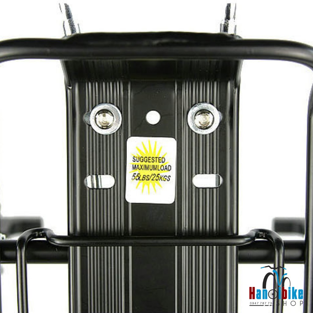 Gác baga nhôm xe đạp 3 chân phanh đĩa