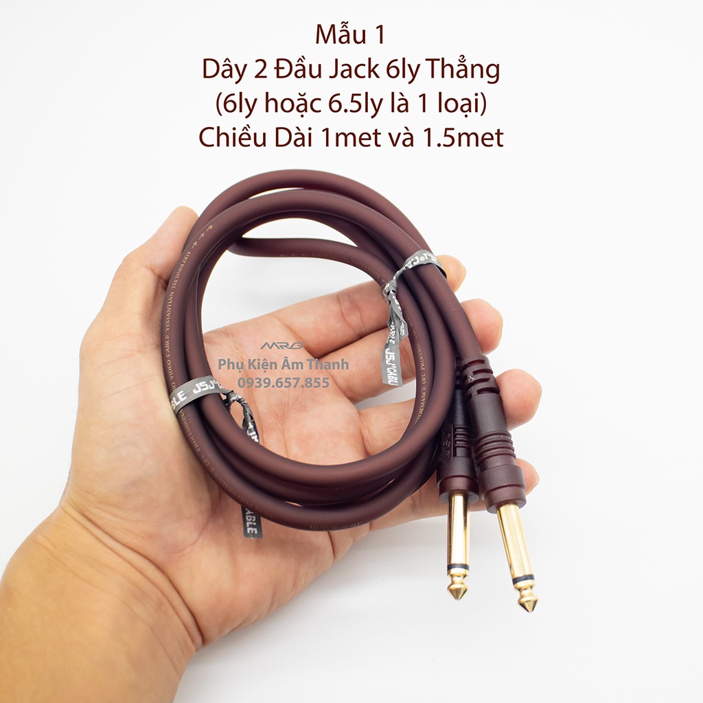 Dây Jack 6ly 2 Đầu, dài 1.5met, giá 1 dây. MrG