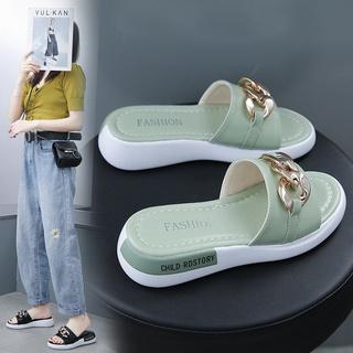 35-40 Nữ Mùa Hè Mới Đi Biển Giày Đi Biển Kỳ Nghỉ Thời Trang Nền Tảng Dép Giày Slip-on