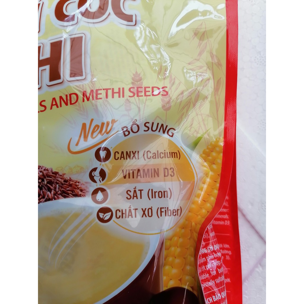 [600g – METHI] Bột ngũ cốc ăn kiêng (dành cho người bị tiểu đường) [VN] VIỆT ĐÀI Methi Cereal Powder (halal) (bph-hk)