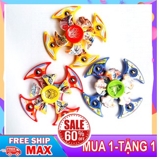 (GIÁ THANH LÝ)  COMBO 3 Bộ con quay spiner 3D 2 tầng - con quay siêu anh hùng - con quay vô cực