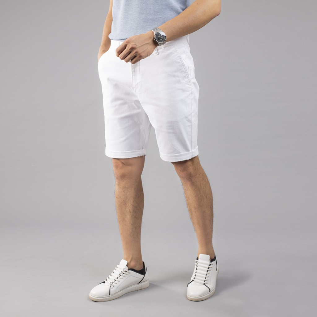Quần đùi kaki nam, quần sooc nam kaki co giãn cao cấp màu trắng đen form đẹp chính hãng dáng Hàn Quốc H3 | BigBuy360 - bigbuy360.vn