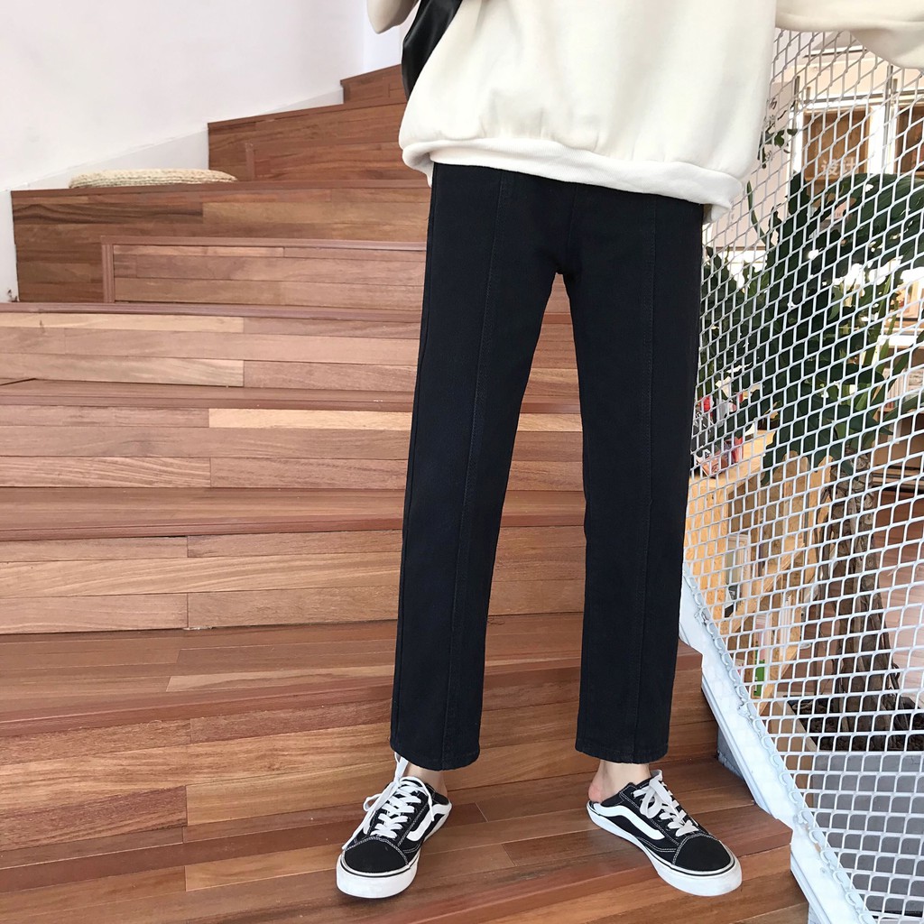 [Size S,M] Quần jeans nữ baggy lưng cao Ulzzang Quảng Châu QDJ79 (Mom Jeans)