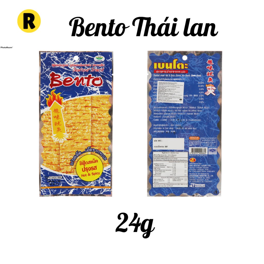 Bento hải sản tẩm gia vị thái lan siêu ngon, nhập khẩu chính hãng, gói 24g