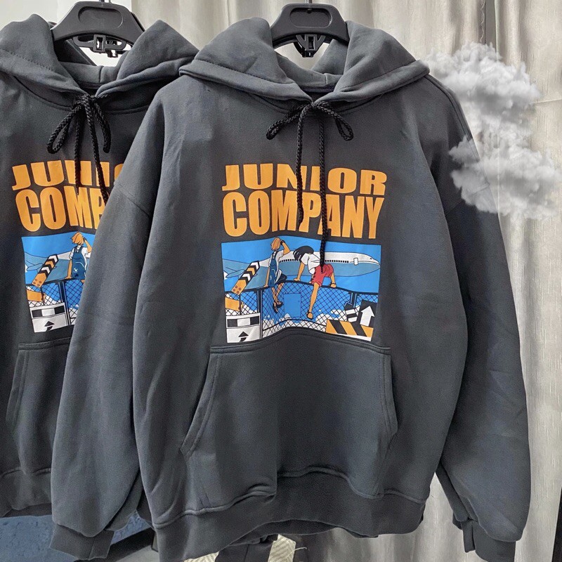 [Mã 2611THTRANG100K hoàn 10% xu đơn 99K] Áo Hoodie Junior Company Nỉ Lót Bông (nam nữ mặc được)