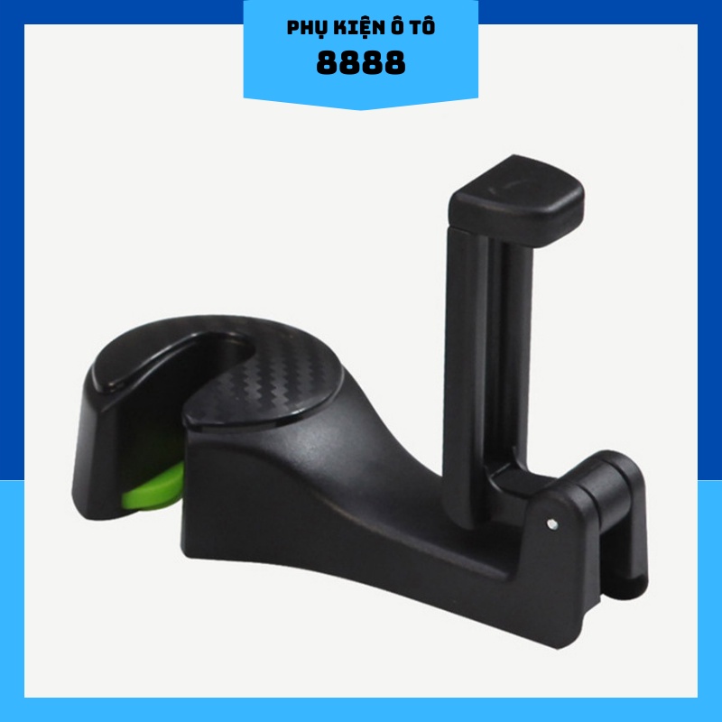 Móc Treo Đồ Kiêm Giá Đỡ Điện Thoại 2 Trong 1 Thông Minh 8888 - Móc Treo Đồ Nội Thất Ô Tô