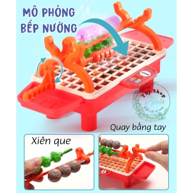Bộ đồ chơi nhà bếp nấu ăn bếp nướng BBQ vui nhộn cho bé