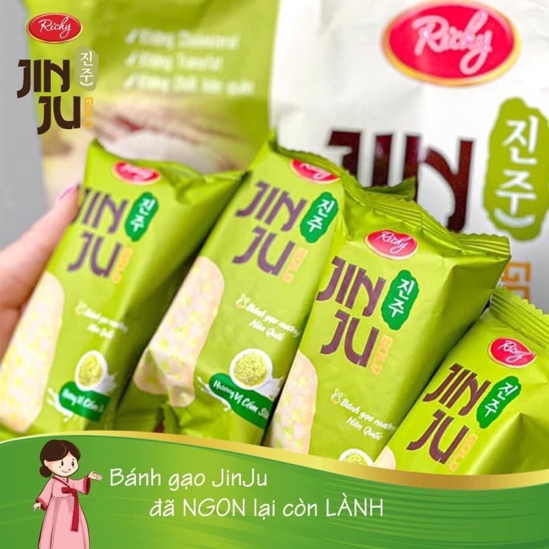 Bánh Gạo JINJU RICHY vị Cốm Sữa 145g