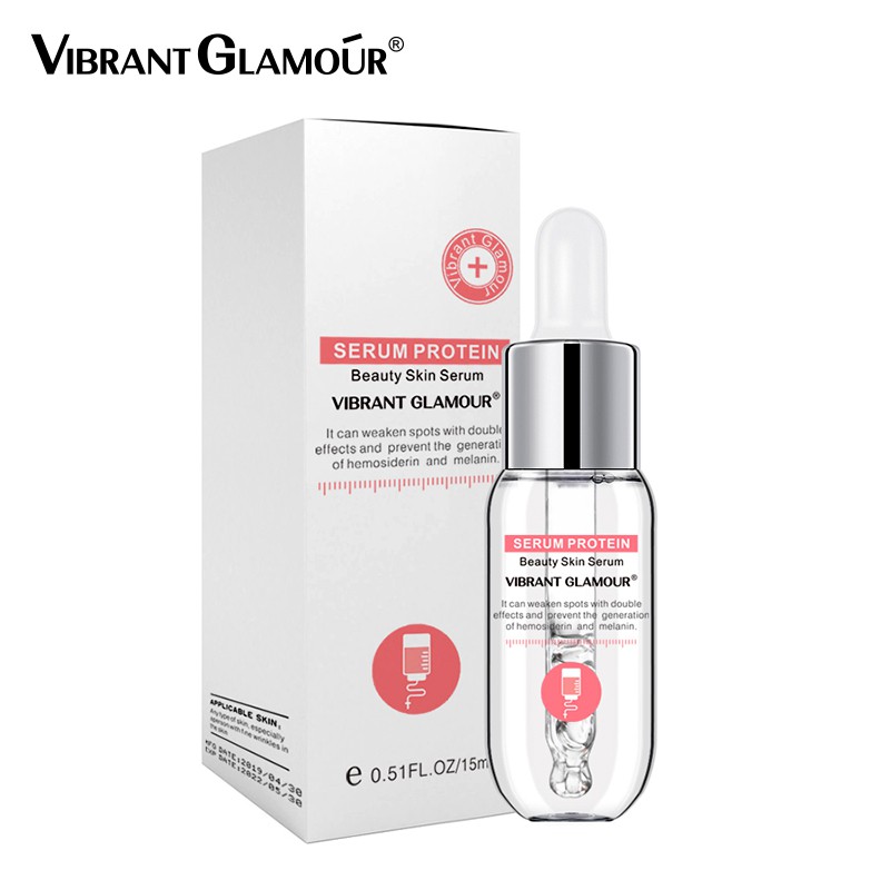Serum Vibrant Glamour chứa hợp chất Peptide và Collagen Hyaluronic Acid Niacinamide giảm nếp nhăn nâng cơ da 15ml
