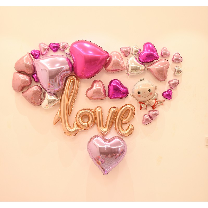 | MIỄN PHÍ| 10 bóng khi mua CHỮ LOVE LIỀN 70X120 CM