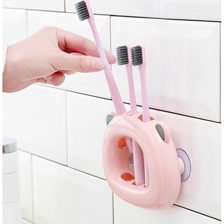 Dụng cụ treo bàn chải đánh răng hình gấu - giao màu ngẫu nhiên