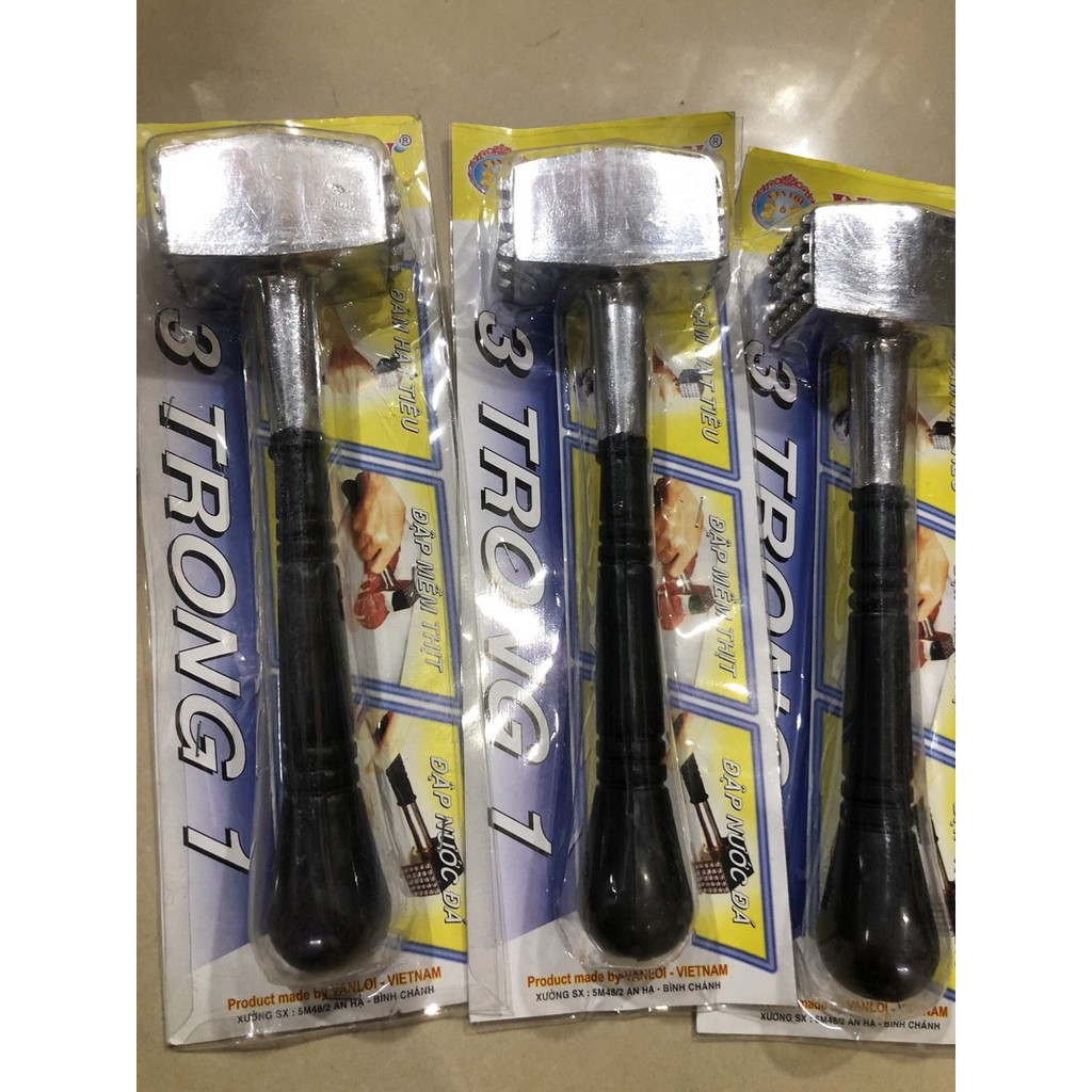 Búa dần thịt, búa đập đá 3 in 1
