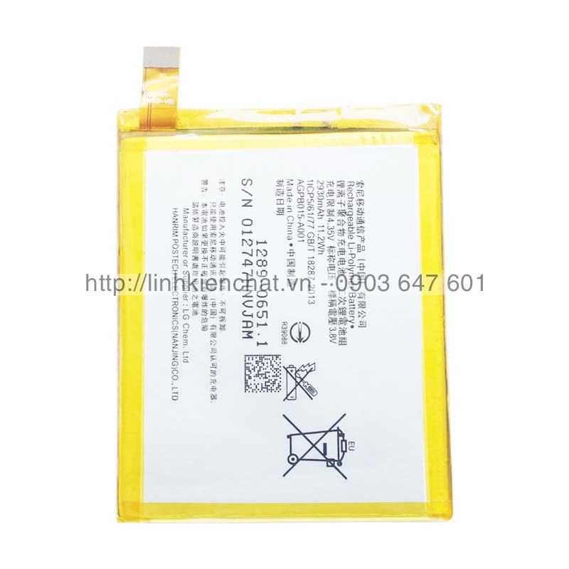 Pin Sony Xperia C5 Ultra E5563 2930mAh Zin - Hàng nhập Khẩu