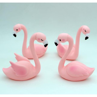 Set hồng hạc trang trí bánh kem, hạc cao 11.5cm, 2con/set