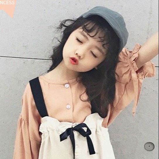 Tóc giả uốn xoăn thời trang cho bé gái