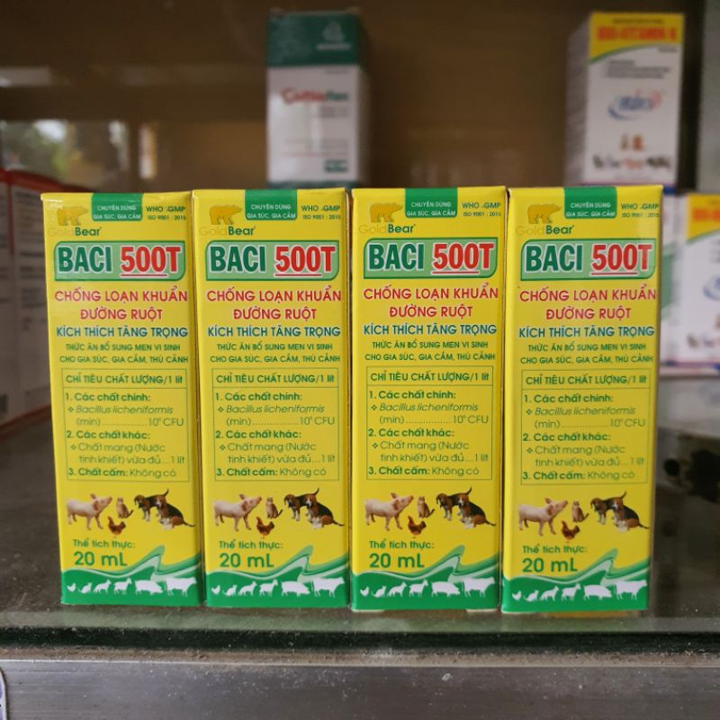 MEN TIÊU HÓA CHO THÚ CƯNG - BACI 500T 20ML