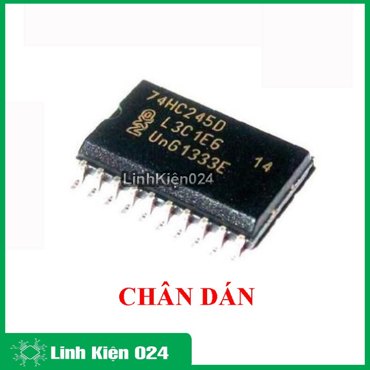 Ic chức năng 74HC245 chân dán SOP20 5.2mm