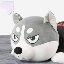 Gấu Bông Chó Husky Ngộ Nghĩnh  Đáng Yêu 100% Bông Gòn Cao Cấp - Vải Nhung Co Dãn 4 Chiều