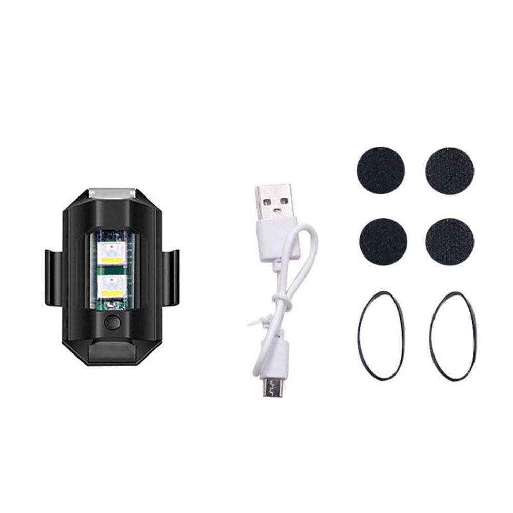 Đèn cảnh báo MMULCK gắn đuôi xe máy xe đạp MTB nhấp nháy USB sạc lại được bền di động