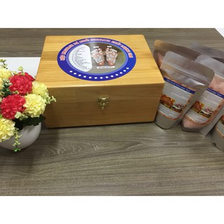 Hộp Đèn Đá Muối Himalaya Mặt Cong Massage Chân (Loại Cao Cấp)