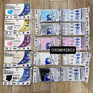 Khẩu trang y tế giấy kháng khuẩn 4 lớp hộp 50c SKYLIGHT