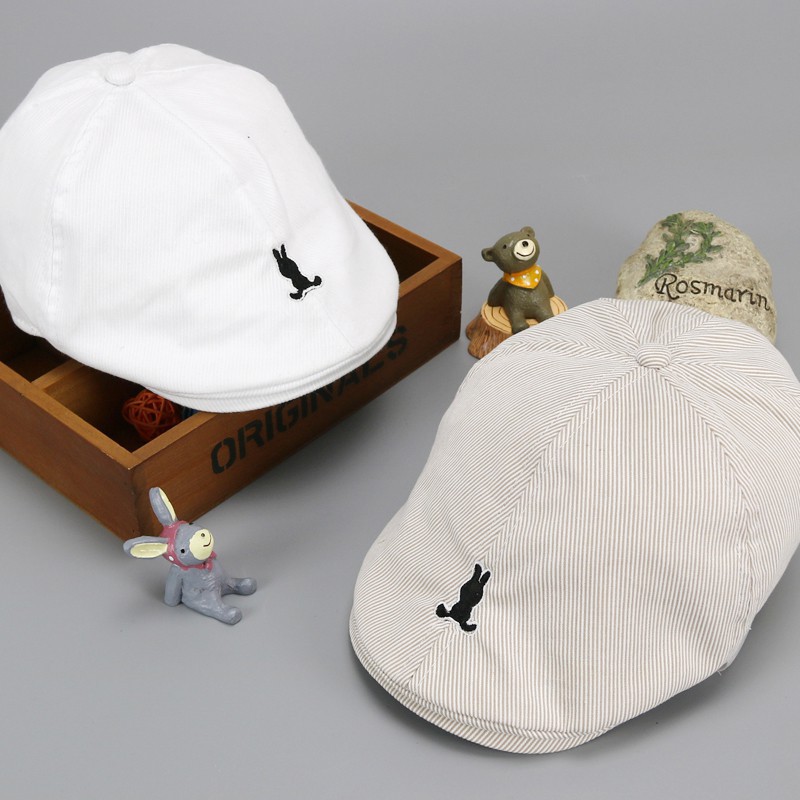 Mũ nồi họa tiết thỏ xinh xắn dành cho các bé |Nón beret