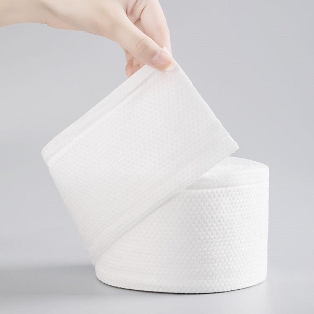 Khăn mặt đa năng vải không dệt dùng 1 lần dạng Cuộn 40 khăn thuận tiện đi du lịch mã 70057