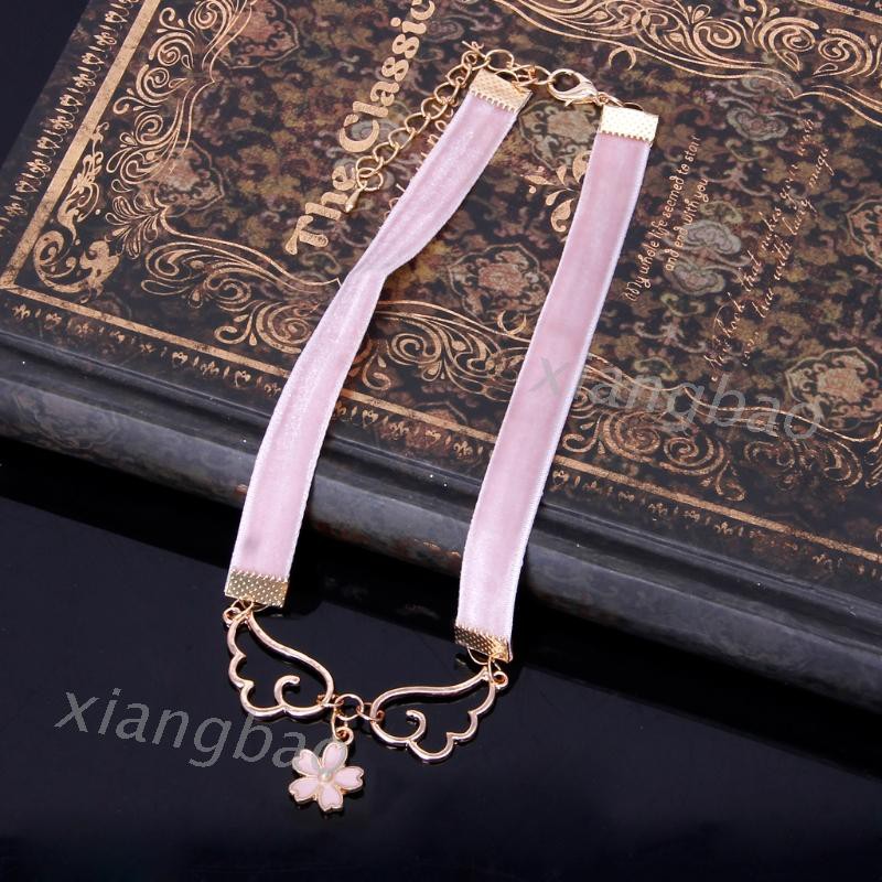 Vòng Cổ Choker Nhung 10m Hình Cánh Thiên Thần / Ngôi Sao / Trái Tim