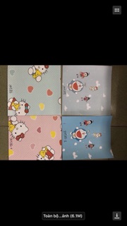 10M DECAL DÁN TƯỜNG HELLO KITTY VÀ DOREMON KHỔ 45CM