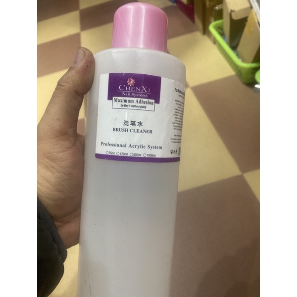 Chai nước rửa cọ,bút ngành nail móng 1000ml