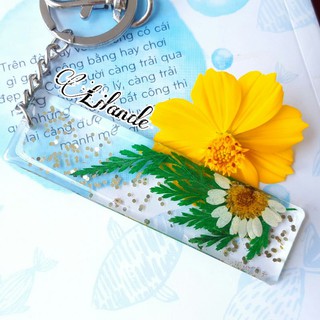 Móc khóa Thẻ Hoa 8cm Lilande
