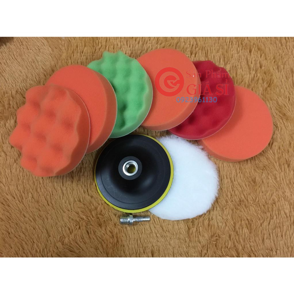 Combo 9 món phớt đánh bóng đường kính 10cm ( 4inch) - màu ngẫu nhiên ❤️freeship❤️