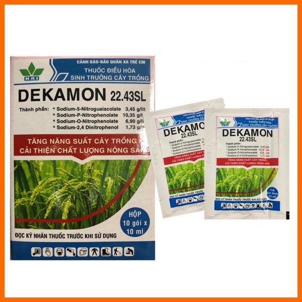 Phân bón lá DEKAMON 22.43SL, Thuốc điều hòa sinh trưởng cây trồng (gói 10ml)