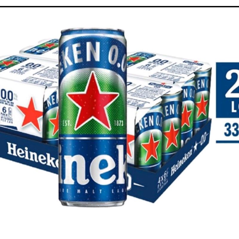 Bia Heineken O.O không độ cồn - Lốc 24 lon