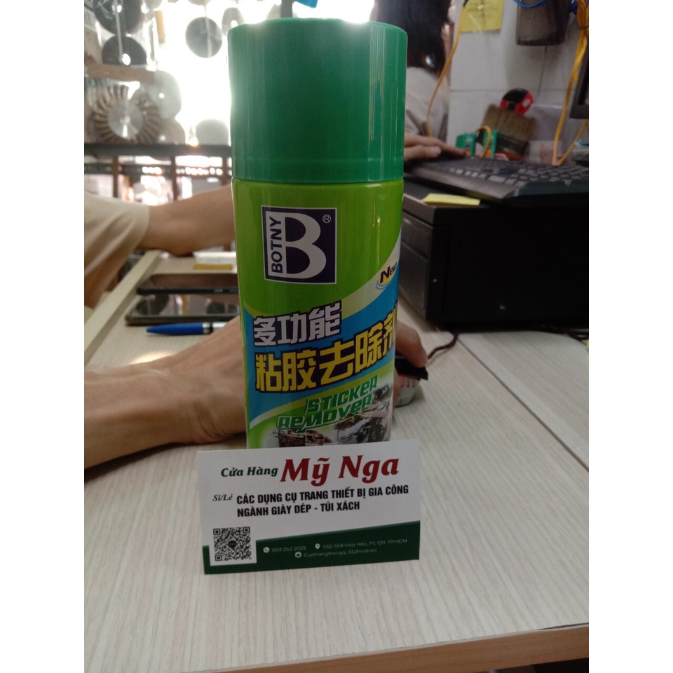 Bình Xịt Tẩy Keo Băng Dính BOTNY Sticker Remover - Làm sạch vết băng dính keo dán mọi bề mặt