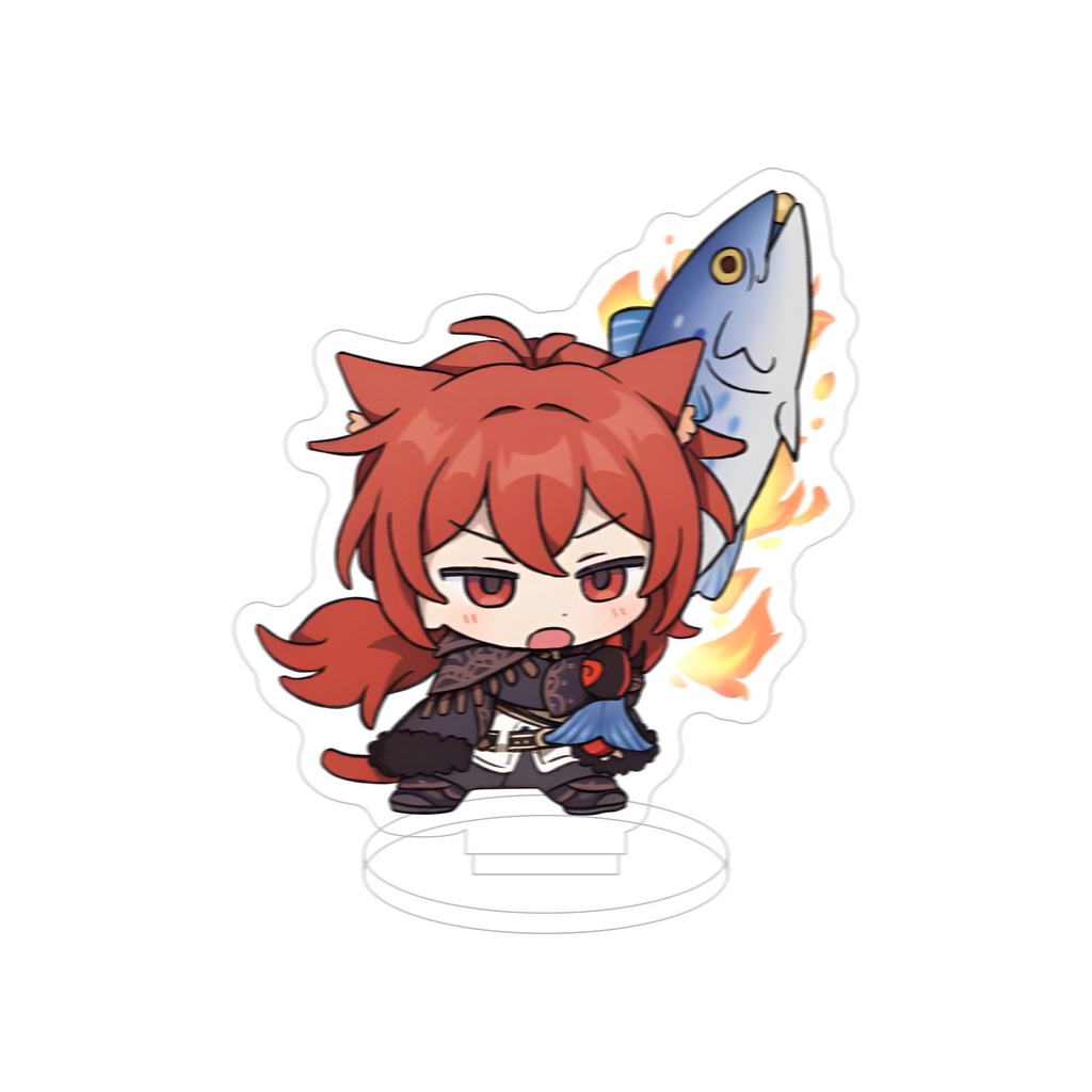 Standee MINI 3CM GENSHIN IMPACT mô hình game anime chibi mica trưng bày