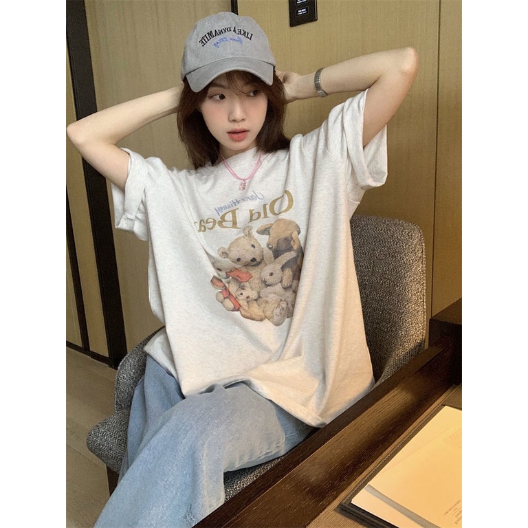 Áo Thun Ngắn Tay Phong Cách Hàn Quốc Thời Trang Dành Cho Nữ