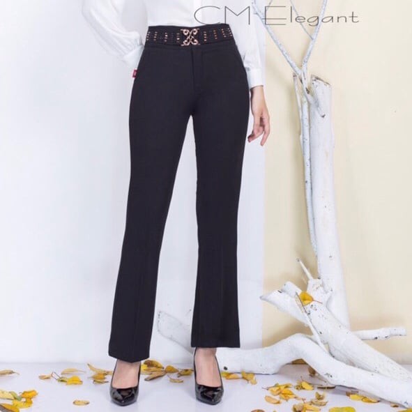 Quần Công Sở Cạp Đá Cao Cấp. Chất Liệu Mì chéo. Sành Điệu-Thanh Lịch-Quý Phái