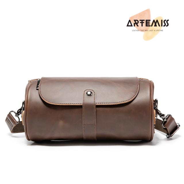 Túi bao tử nam ⚡FREESHIP⚡da hình trống hiện đại độc lạ, ngầu Lịch lãm, phong cách, bền đẹp BH 12t Tặng Vớ nam Z7B8 | BigBuy360 - bigbuy360.vn