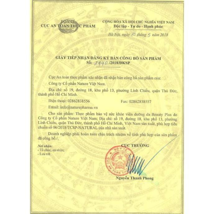 BEAUTY PLUS - VIÊN UỐNG TRẮNG DA - CHÍNH HÃNG GHB | BigBuy360 - bigbuy360.vn